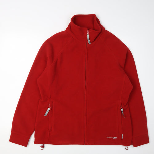 Trespass Men's Red Fleece Jacket L Full Zip Casual