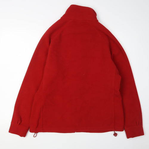 Trespass Men's Red Fleece Jacket L Full Zip Casual