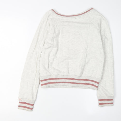 SoulCal & Co White Teens Sweatshirt, Pullover, Boat Neck