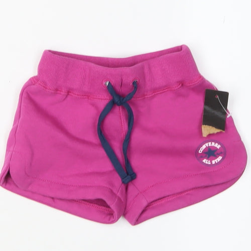 Converse Unisex Baby Pink Shorts 12 Months Drawstring