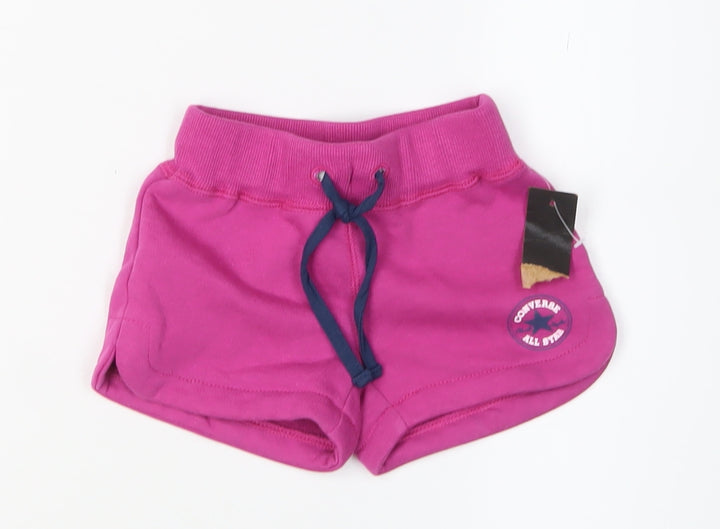Converse Unisex Baby Pink Shorts 12 Months Drawstring