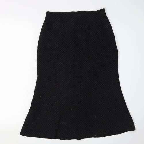 Laura Ashley Women's Black Midi Skirt, Size 8 - Elegant & Stylish
