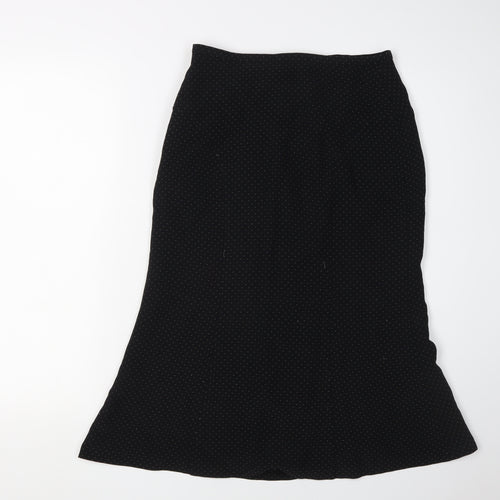 Laura Ashley Women's Black Midi Skirt, Size 8 - Elegant & Stylish