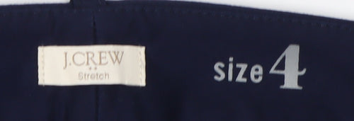 J.Crew Women's Blue Chino Trousers, Size 4, Stretch Slim Fit