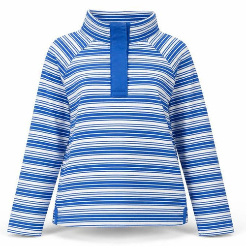 Mountain Warehouse Women's Blue Striped Pullover Sweatshirt