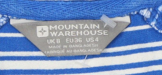 Mountain Warehouse Women's Blue Striped Pullover Sweatshirt