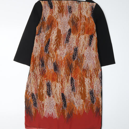 Laura Ashley Women’s Black Multicoloured Shift Dress 10