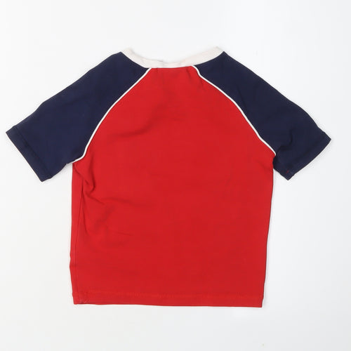 Fila Boys Red Graphic Print T-Shirt, Size 4 Years
