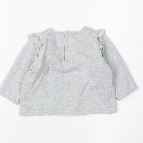 Leicester City FC Unisex Baby Grey Long Sleeve Shirt 6-9M