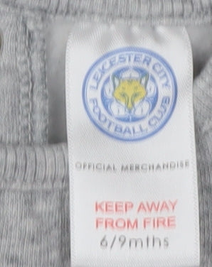 Leicester City FC Unisex Baby Grey Long Sleeve Shirt 6-9M