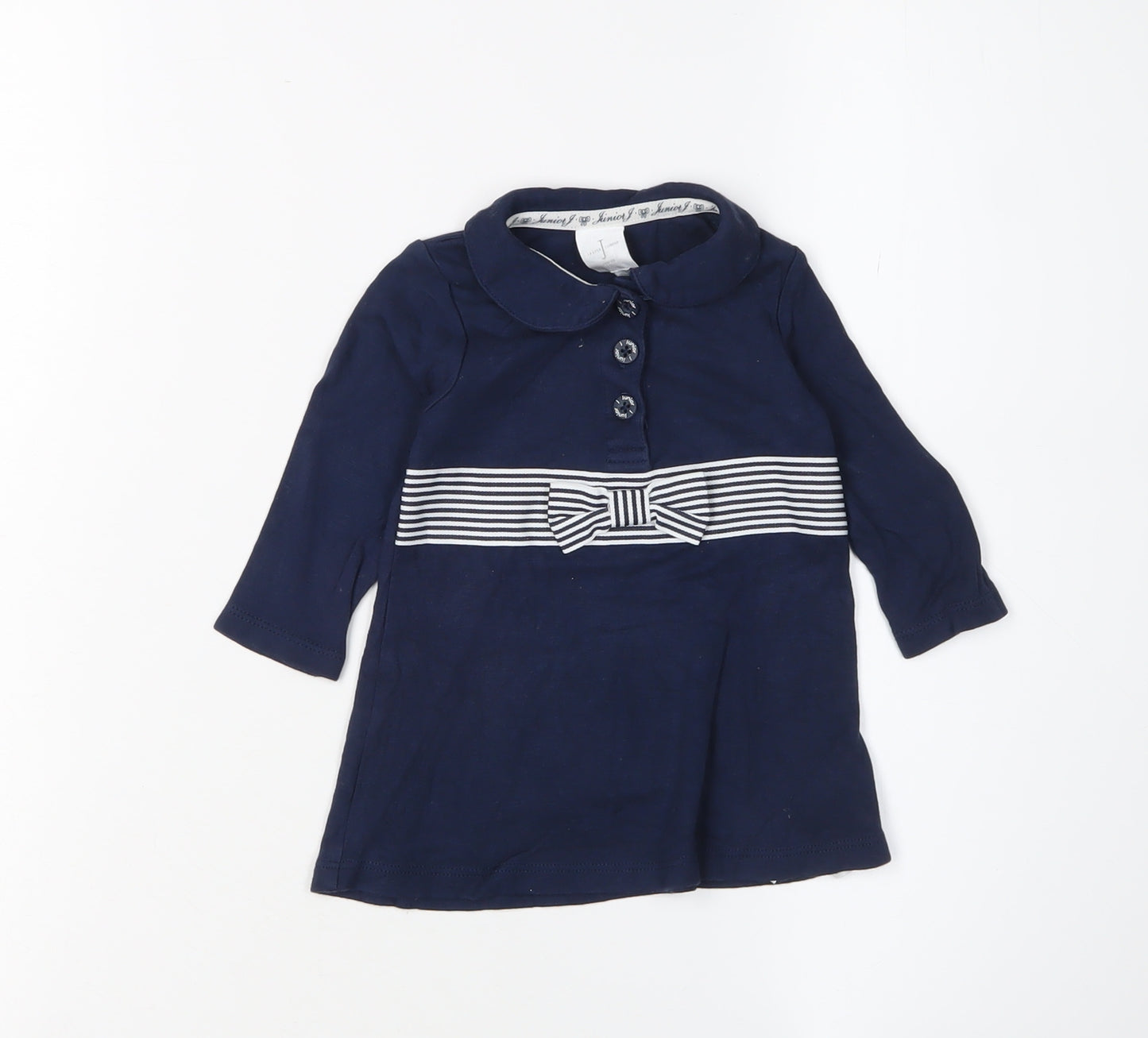 Jasper Conran Unisex Blue Shirt Dress 3-6M EUC NWT