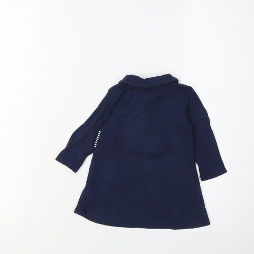 Jasper Conran Unisex Blue Shirt Dress 3-6M EUC NWT