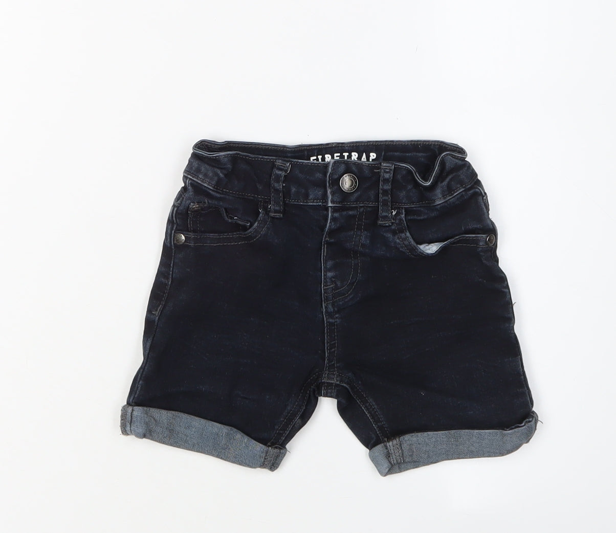 Firetrap Girls Black Bermuda Shorts 2-3 Years Casual Denim