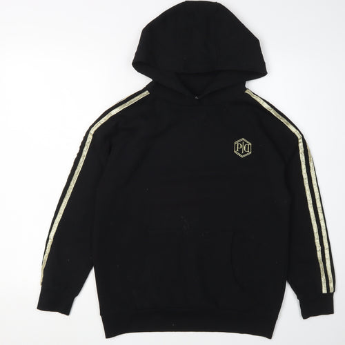 Pindydoll Girls Black Pullover Hoodie Size 10 Years