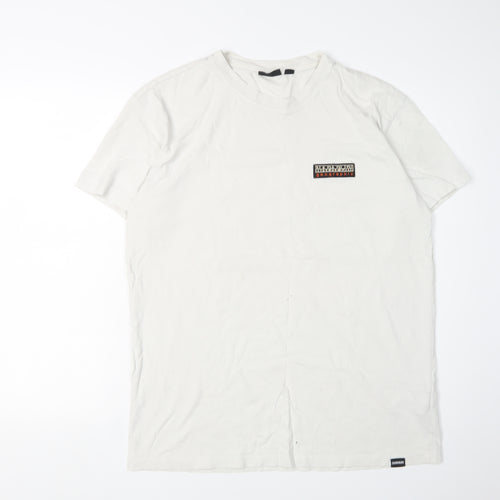 Napapijri Men's White Logo T-Shirt XS