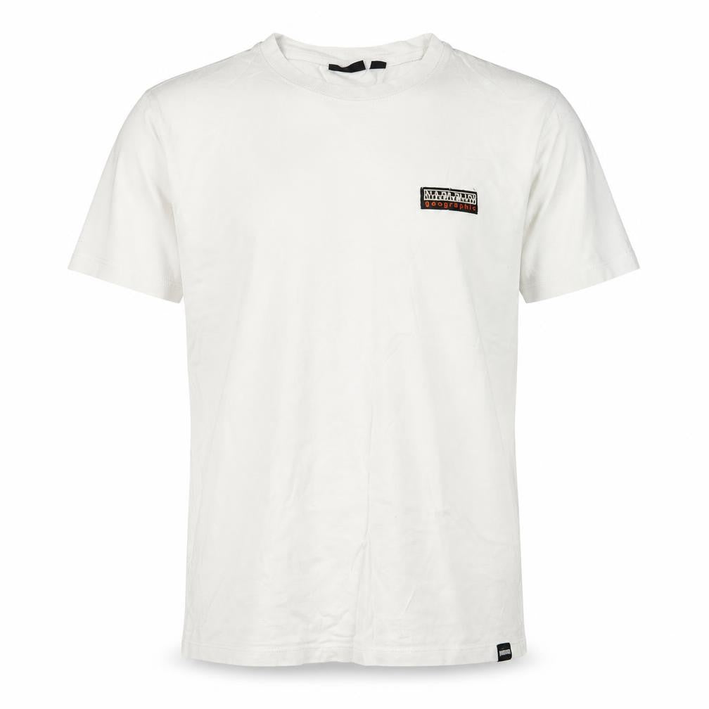 Napapijri Men's White Logo T-Shirt XS