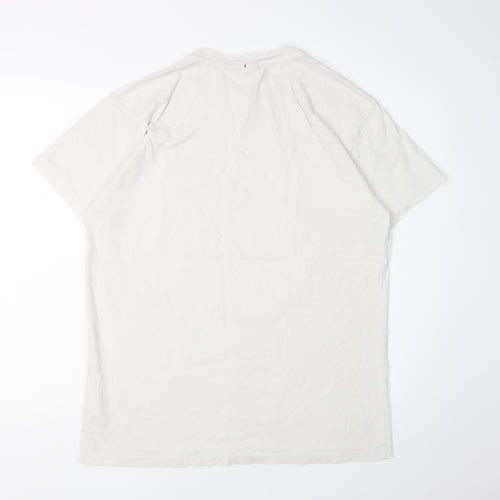 Napapijri Men's White Logo T-Shirt XS