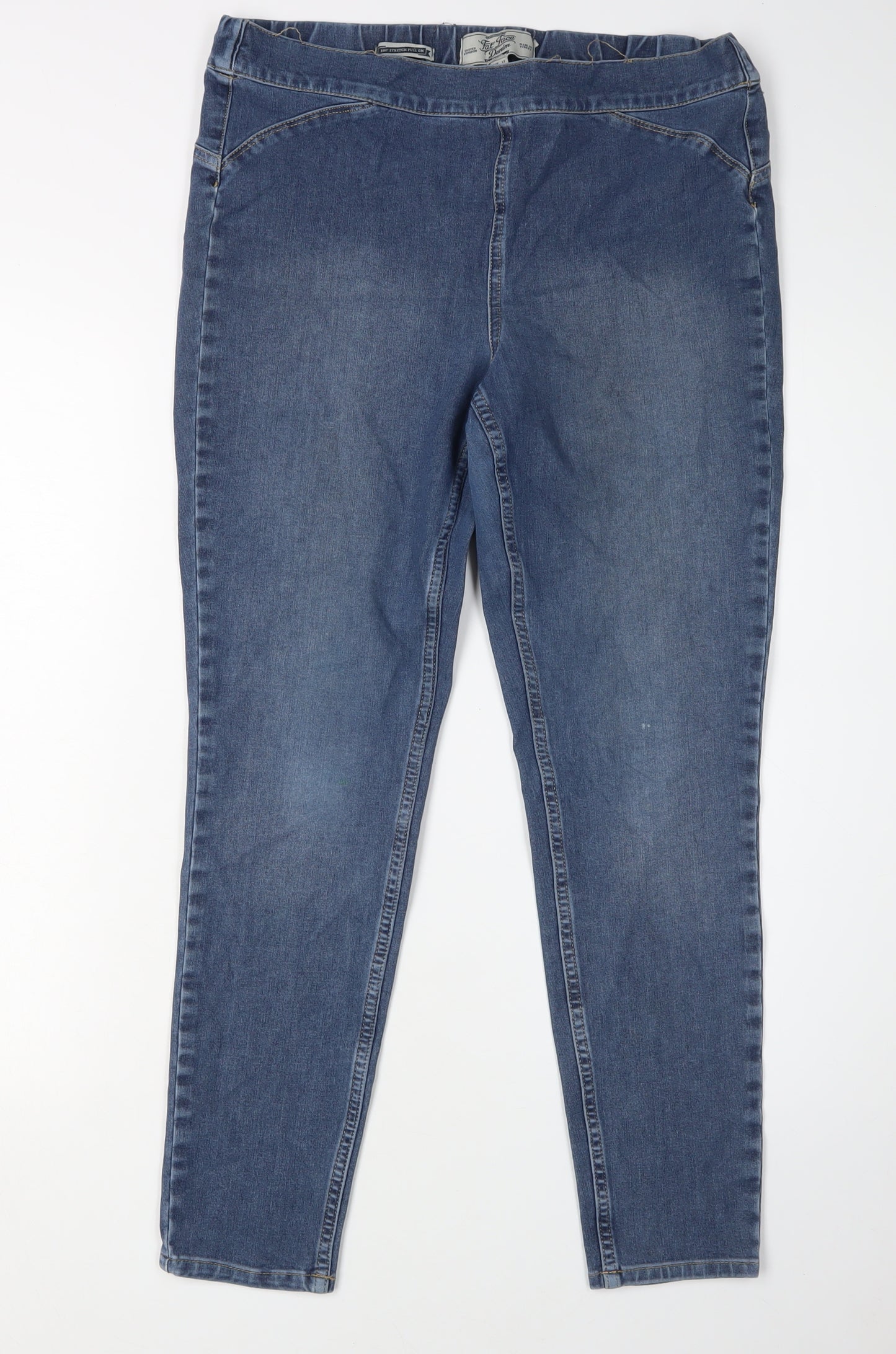 Fat Face Women's Blue Slim Fit Denim Jeans Size 12