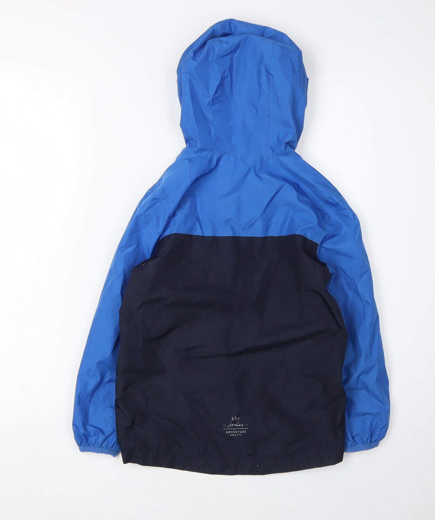 Joules Boys Blue Colourblock Rain Coat, 7 Years