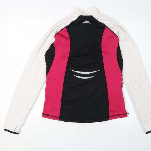 Trespass Women's Black Henley Sweatshirt, Size M