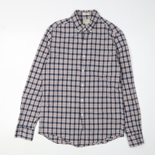 J. Crew Men's Slim Fit Multicoloured Check Shirt S