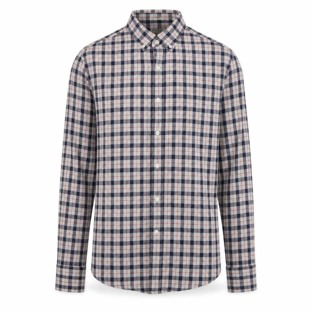 Front view of J. Crew Men's Slim Fit Multicoloured Check Shirt S