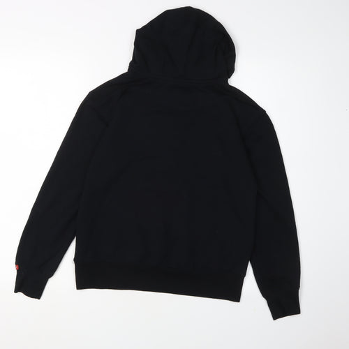 Levi's Boys Black Pullover Hoodie, Size 12, Logo Design
