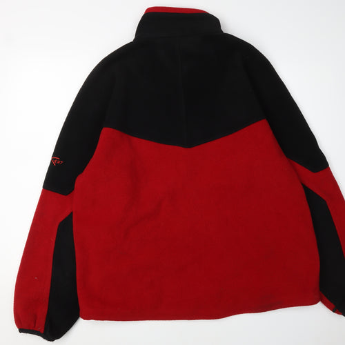 Regatta Men's Red and Black Fleece Jacket L