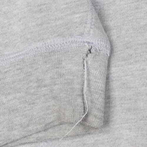 Volcom Men's Grey Logo Pullover Hoodie L