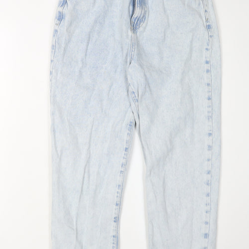Zara Women's Blue Straight Jeans, Size 8
