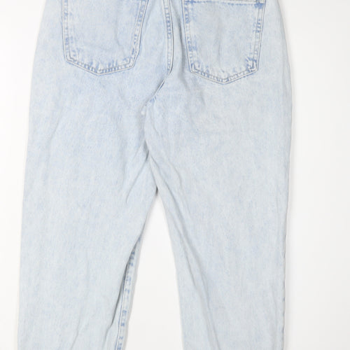 Zara Women's Blue Straight Jeans, Size 8