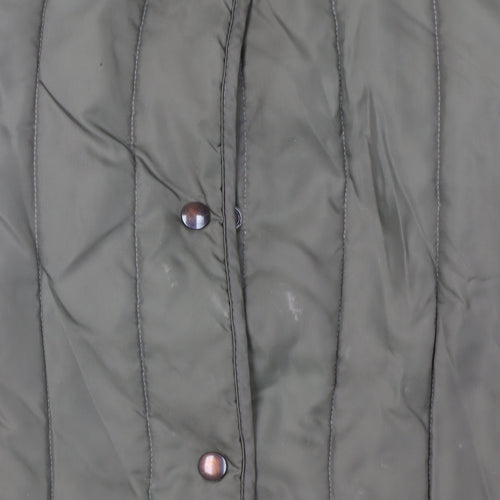 St Michael Women's Green Quilted Jacket Size 12