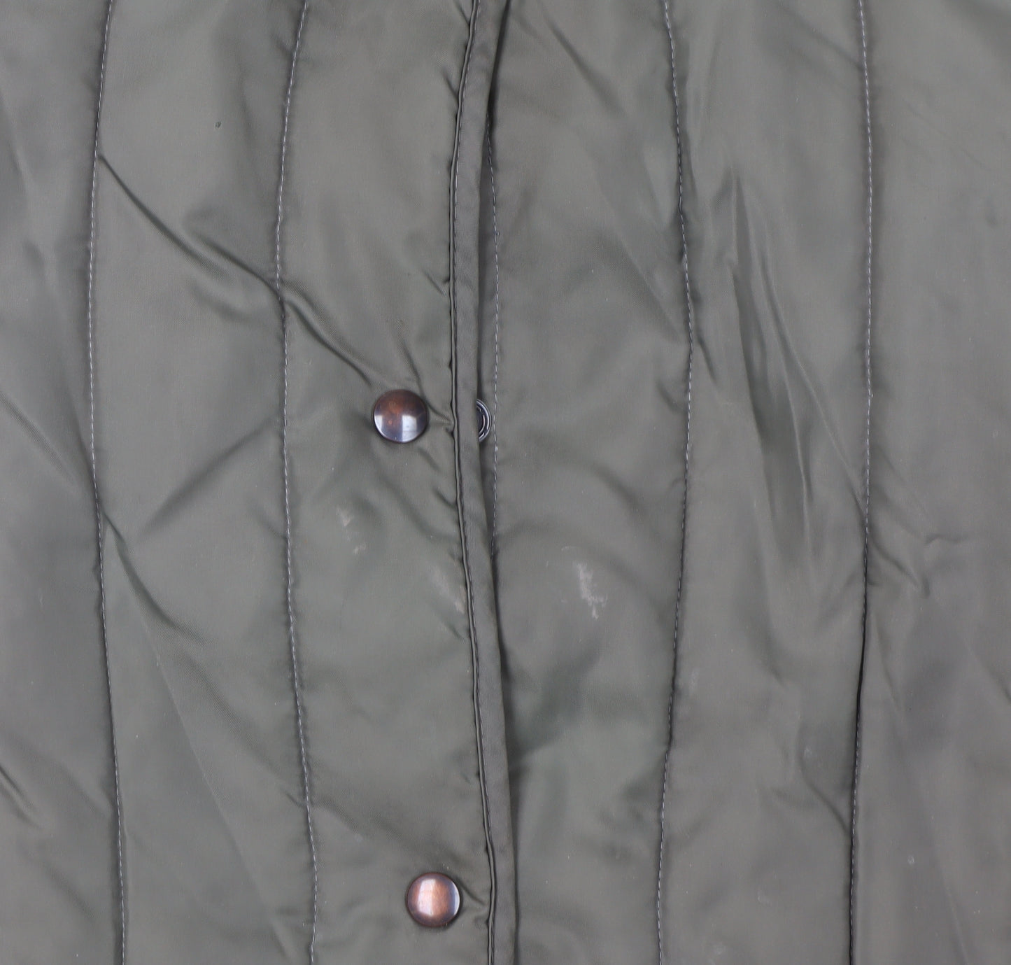 St Michael Women's Green Quilted Jacket Size 12