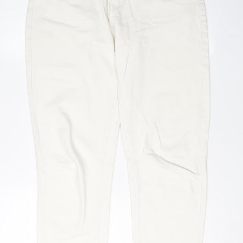 Pull&Bear Women's White Straight Jeans Size 12