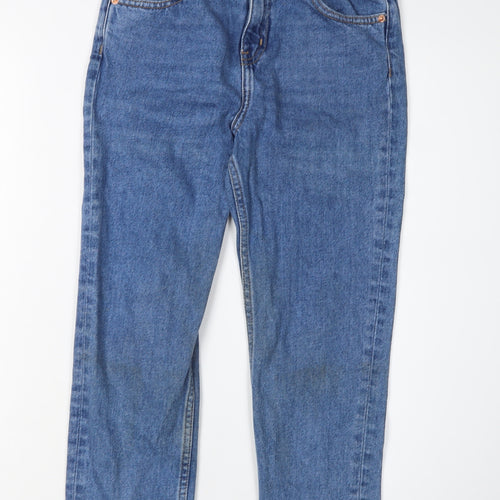 Marks and Spencer Girls Blue Straight Jeans Size 9-10 Years