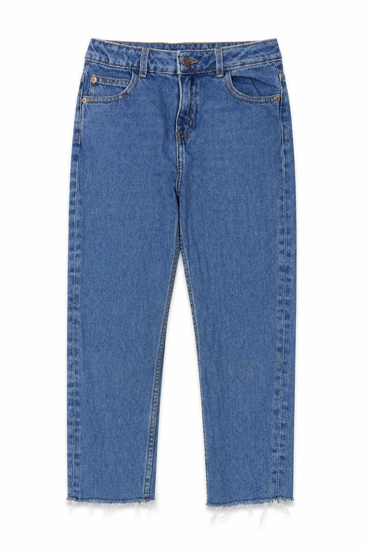 Marks and Spencer Girls Blue Straight Jeans Size 9-10 Years