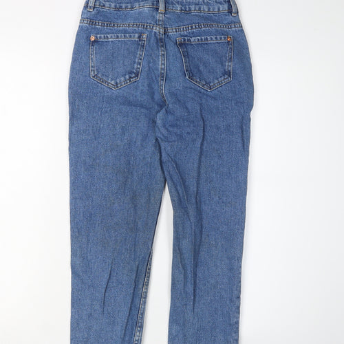 Marks and Spencer Girls Blue Straight Jeans Size 9-10 Years