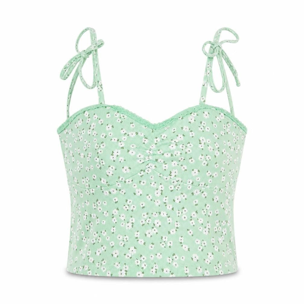 Front view of Asos Design Women's Green Camisole Top, size 12