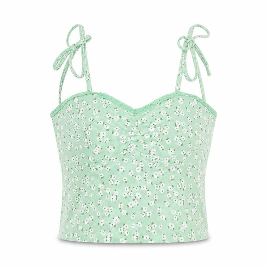 Front view of Asos Design Women's Green Camisole Top, size 12
