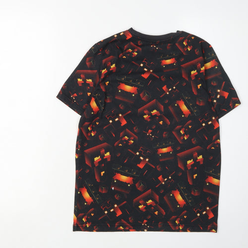 Minecraft Boys Black T-Shirt 10-11 Years Graphic Print Pullover