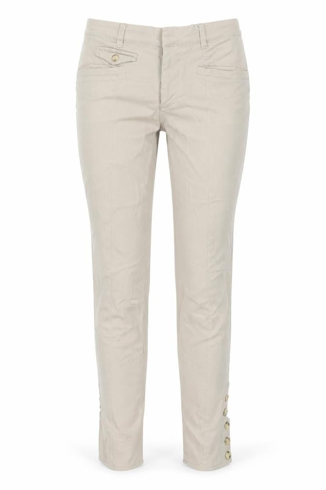Front view of Collection by Jackpot Women's Beige Slim Trousers, size 10