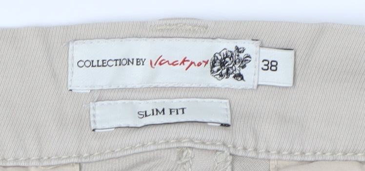 Collection by Jackpot Women's Beige Slim Trousers Size 10