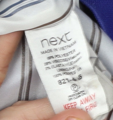 Next Women's Blue Blazer Size 18 Regular Fit