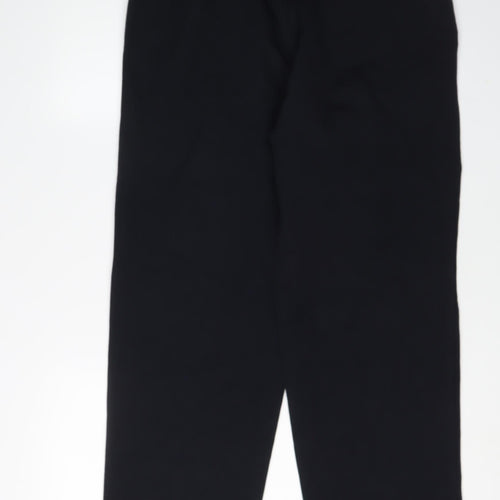 Ciro Citterio Men's Black Trousers - 32L, Regular Fit