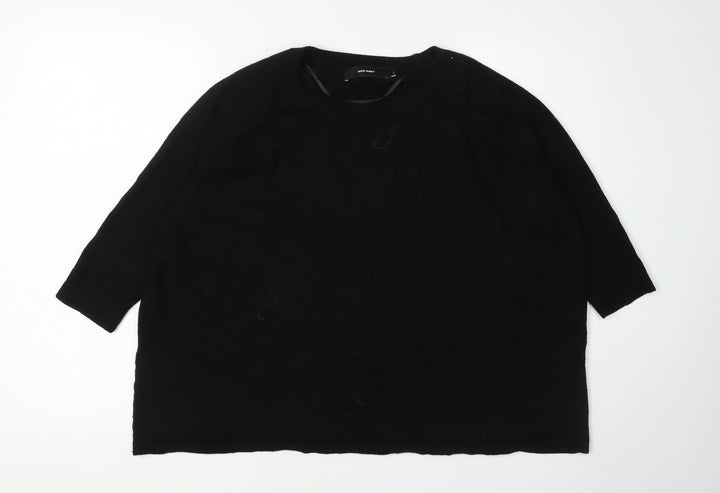 Vero Moda Women's Black Pullover Jumper, M, 3/4 Sleeve