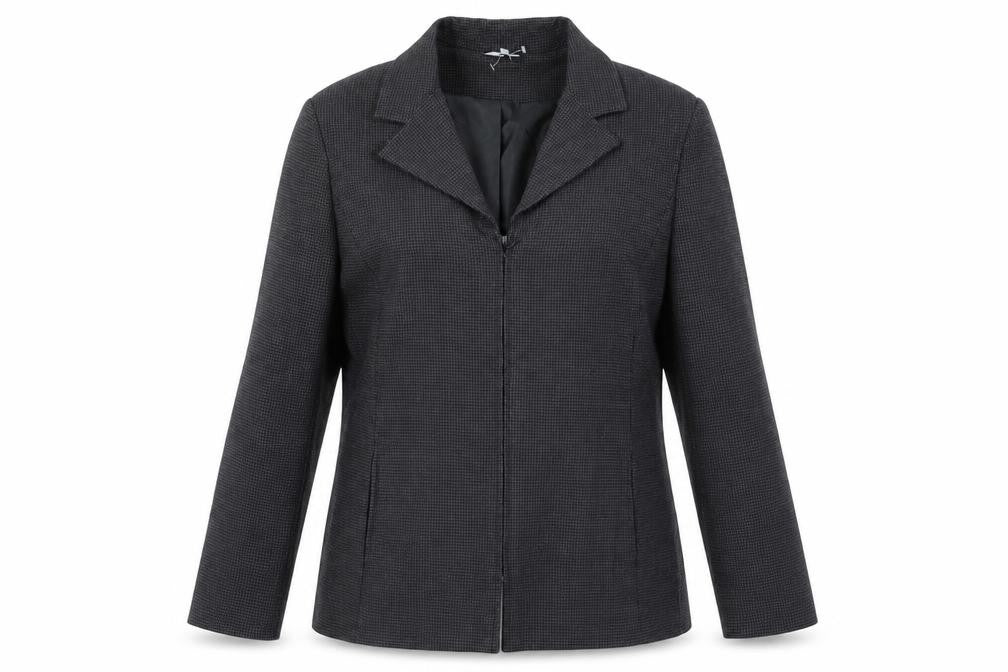 Front view of Klass Collection Women's Black Blazer, size 16, - Workwear
