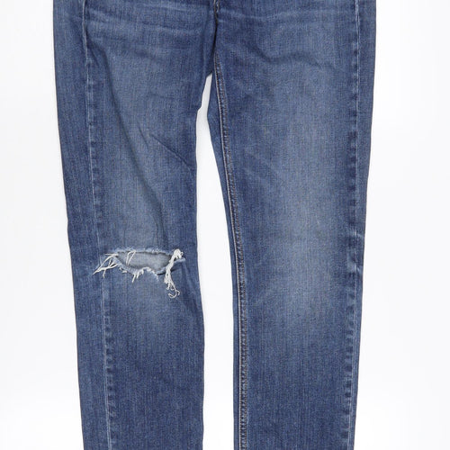 rag & bone Women's Blue Skinny Distressed Jeans Size 26