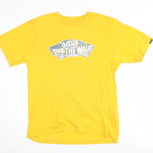 Vans Boys Yellow Classic Logo T-Shirt XL