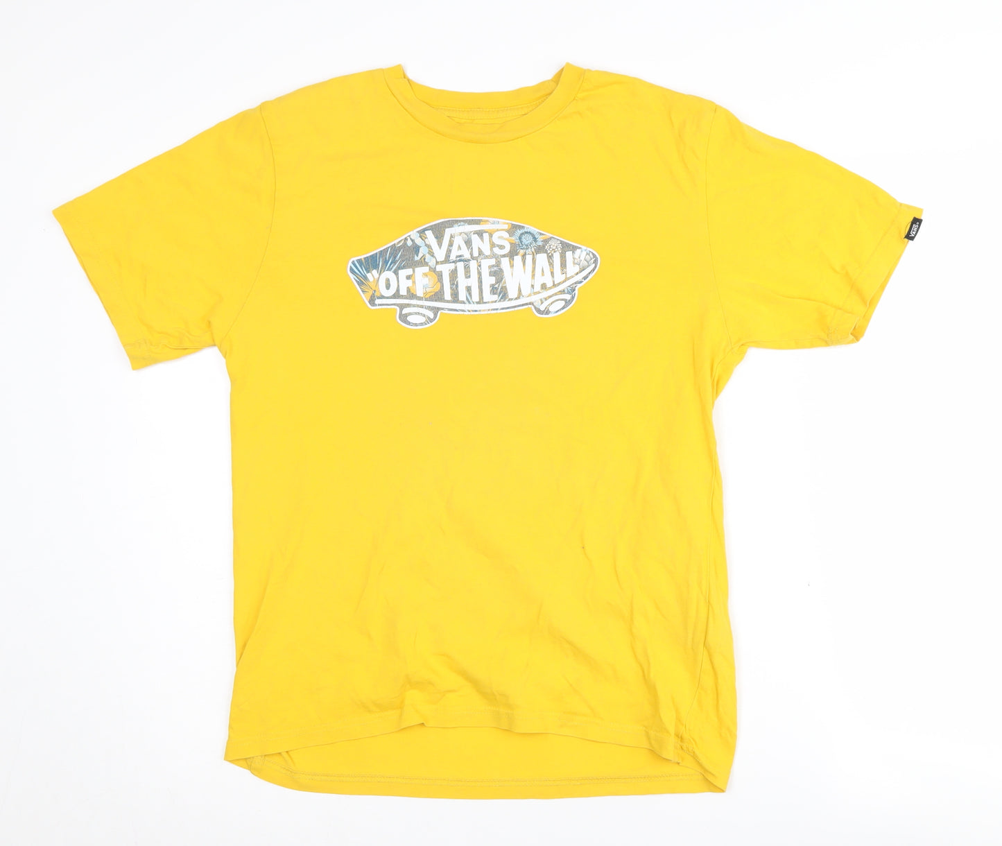 Vans Boys Yellow Classic Logo T-Shirt XL