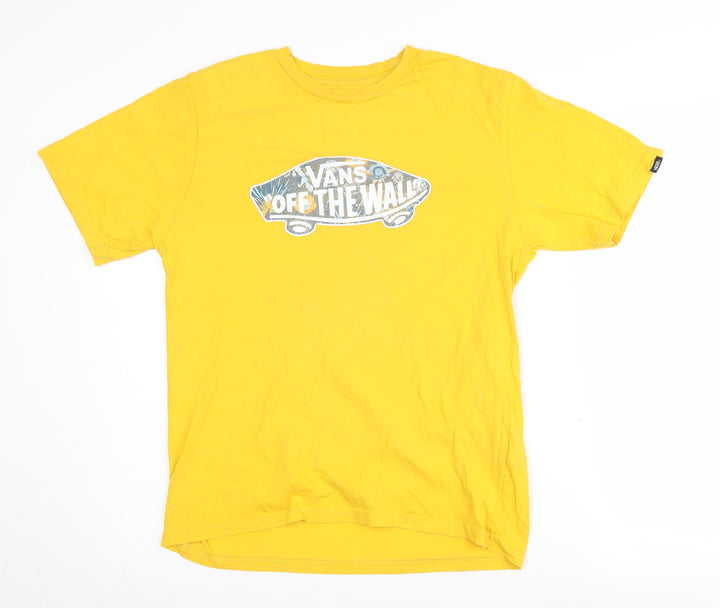 Vans Boys Yellow Classic Logo T-Shirt XL
